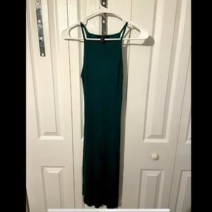 Green maxi dress